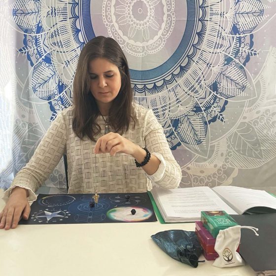Mesa psionica azul - Andreia Sofia terapeuta